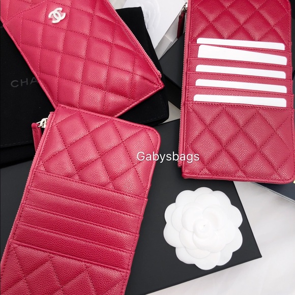 Chanel caviar phone pouch large o case wallet - Picture 3 of 8